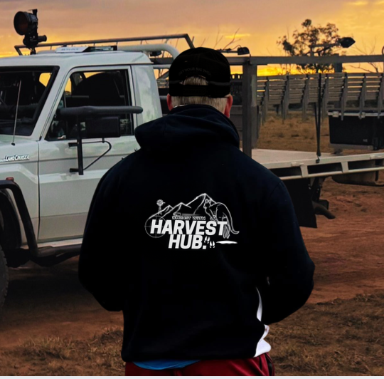 Shoot With Harvest Hub Hoodie - Kangaroo Edition
